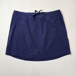 REI‎ Co-op Aoraki Travel Skirt Womens XL Maritime Navy Blue Regular Fit Pockets
